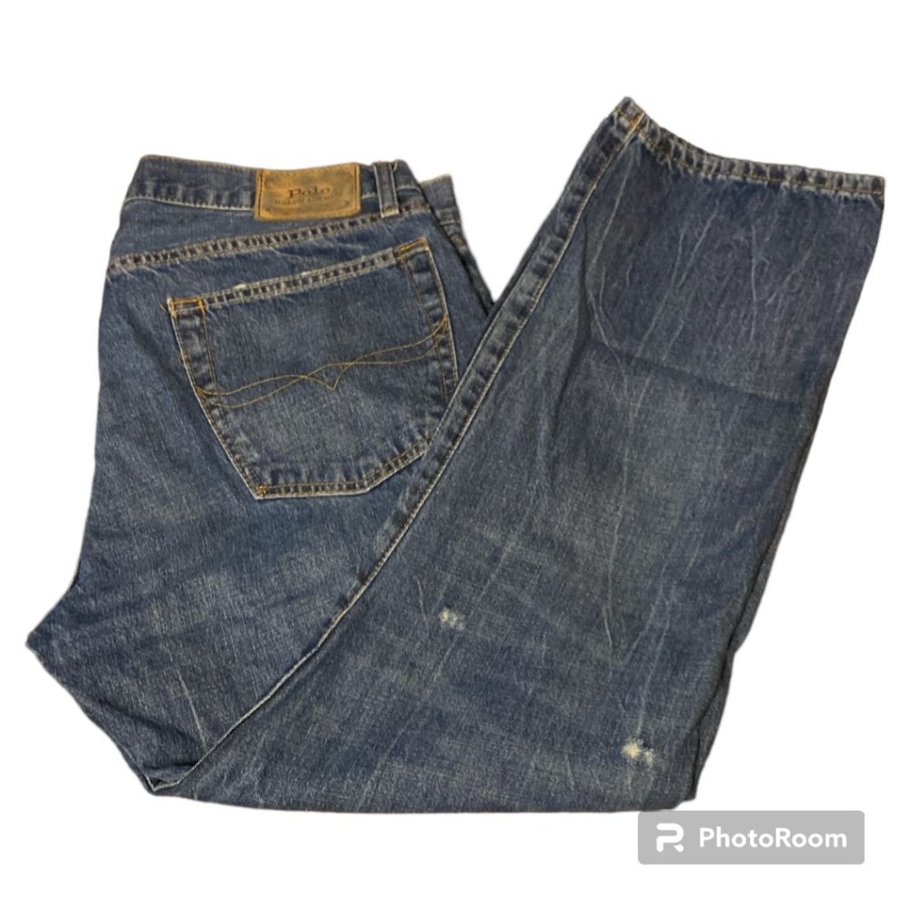 Polo Ralph Lauren The Classic Fit Jeans, Distressed Cotton Denim, 36 x 30